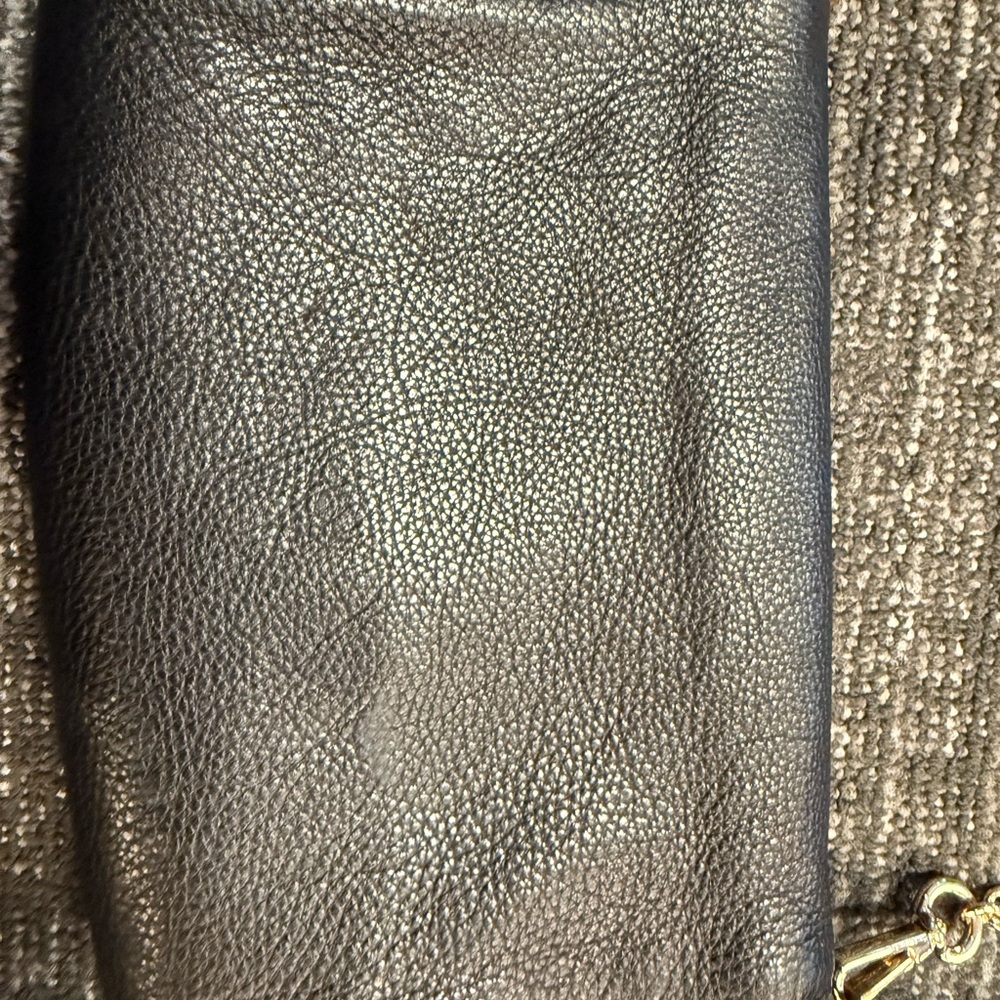 Vintage Coach Madison Black Leather Crossbody Bag Gold Chain Strap & Leather Tag - Picture 6 of 10